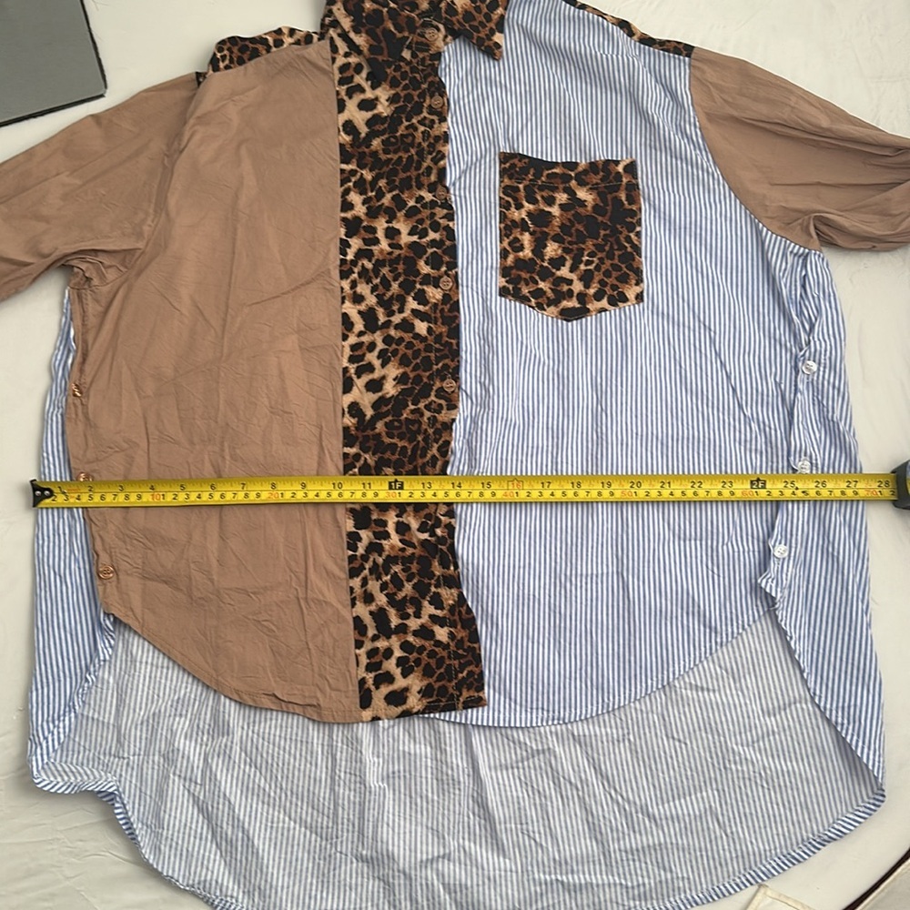 Unbranded Multicolor Mixed Print Button Down Shirt - image 6